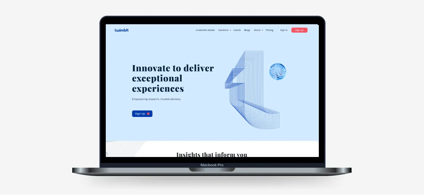 Twimbit Product Experience